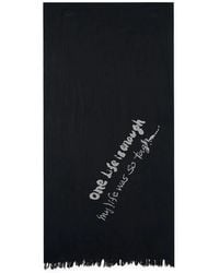 Y's Yohji Yamamoto - Oversized Fringe-Trim Scarf - Lyst