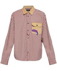 DSquared² - Plaid-Check Pattern Cotton Shirt - Lyst