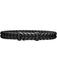 David Yurman - Chevron Braided Diamond Bracelet - Lyst