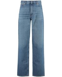 Valentino Garavani - High-Rise Wide-Leg Jeans - Lyst