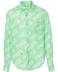 ERL - X Coca-Cola Shirt Met Monogramprint - Lyst