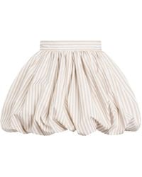 Patou - Striped-Pattern Bloomer Mini Skirt - Lyst