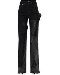 Rick Owens - ダメージ パネル ジーンズ - Lyst