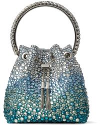 Jimmy Choo - Bon Bon Crystal-embellished Bucket Bag - Lyst