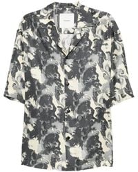 Nanushka - Abstract-Print Short-Sleeve Shirt - Lyst