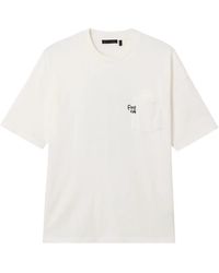 FIVE CM - T-Shirt À Poche Poitrine - Lyst