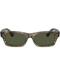 Oliver Peoples - Davri Rectangle-Frame Sunglasses - Lyst