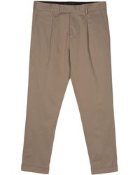 Low Brand - Pleat-detail Gabardine Trousers - Lyst
