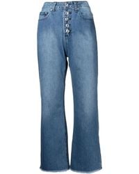 Michael Kors - Selma High-Rise Cropped Jeans - Lyst