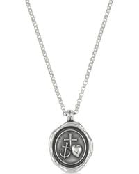 Dower & Hall - Hope Medallion Sterling- Necklace - Lyst