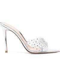 Gianvito Rossi - Elle Crystal-Embellished 110Mm Mules - Lyst