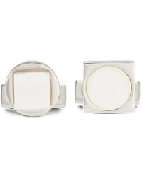 Ferragamo - Mother-Of-Pearl Cufflinks - Lyst