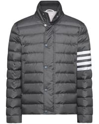 Thom Browne - Shiny Ripstop Lightweight Down-Filled 4-Bar Jacket - Lyst