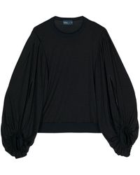Kolor - Puff-sleeved Wool-blend Sweatshirt - Lyst