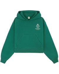 Sporty & Rich - Sudadera con capucha y logo bordado - Lyst