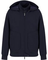 Emporio Armani - Hooded Zip-up Jacket - Lyst