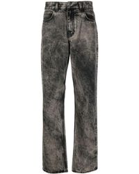 Givenchy - Jeans dritti con effetto schiarito - Lyst