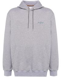Paul Smith - Logo-embroidered Organic Cotton Hoodie - Lyst