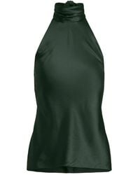 Ralph Lauren - Chilton Top Met Hoge Hals En Gestrikte Hals - Lyst