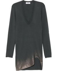 The Attico - Lurex-Detail Mini Dress - Lyst