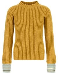 Prada - Ribbed-Knit Virgin-Wool Sweater - Lyst