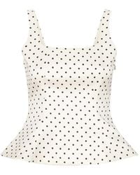 ROTATE BIRGER CHRISTENSEN - Modern Square Neck Top With Adjustable Straps - Lyst