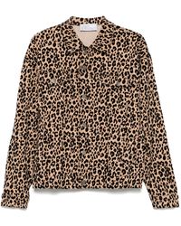 GIUSEPPE DI MORABITO - Jeansjacke mit Leoparden-Print - Lyst