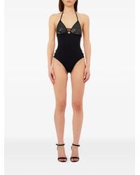 Liu Jo - Embellished Cutout Swimsuit - Lyst