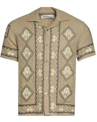 BAZISZT - Mexican Embroidered Short-Sleeve Shirt - Lyst