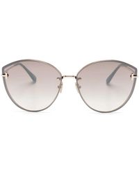 Tom Ford - Evangeline Oversize-Frame Sunglasses - Lyst