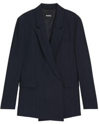 BOSS - Giacca A Righe - Lyst
