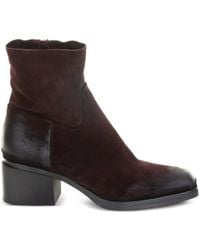 Elena Iachi - ブロックヒール スエードブーツ 40mm - Lyst