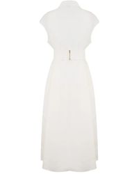 Clea Anika Embroidered Dress in White | Lyst