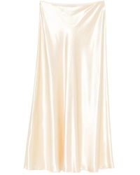 Alberta Ferretti - Midirock aus Satin - Lyst