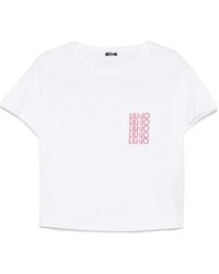 Liu Jo - T-Shirt mit Logo-Print - Lyst