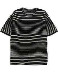 Roberto Collina - Gestreiftes T-Shirt - Lyst