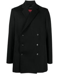 424 - Double Breasted Wool Coat - Lyst