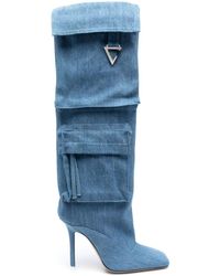 The Attico - Sienna Stiefel im Jeans-Look 105mm - Lyst