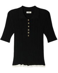 Sandro - Polo Con Botones - Lyst