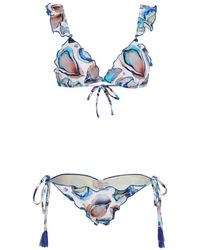 Brigitte Bardot - Shell-Print Bikini Set - Lyst