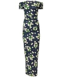 Carolina Herrera - Floral-Print Maxi Dress - Lyst