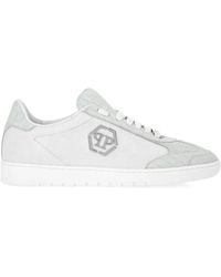 Philipp Plein - Mixed Monogram Crocodile-Effect Sneakers - Lyst