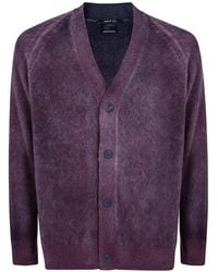 Avant Toi - Brushed-Finish Raglan-Sleeve Cardigan - Lyst