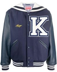 KENZO - Sailor Varsity Bomber Jacket Midnight Blue - Lyst