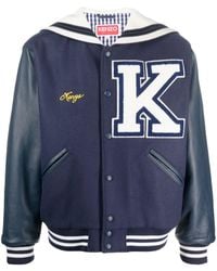 KENZO - Bomberjacke Mit Logo-Patch - Lyst