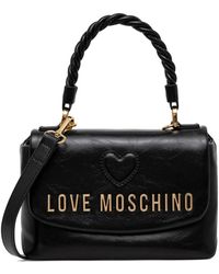 Love Moschino - Heart-Motif Twisted-Handle Tote Bag - Lyst