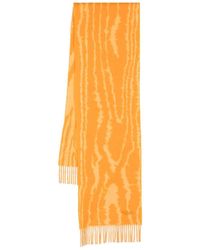 Mulberry Schal mit Zebra-Print - Orange