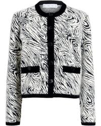 Proenza Schouler - Amina Cardigan mit Zebra-Print - Lyst