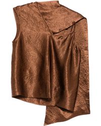 Herskind - Asymmetrisches Top Mit Drapierung - Lyst