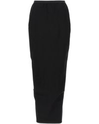 Rick Owens - Pillar Maxi-Rok Met Split - Lyst